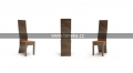 Designová židle speciál, opěra střední plná výška 118cm, masiv, kamenná dýha břidlice, masivní dubový sedák, rozměr 43x37cm, výška sedáku 46cm 
